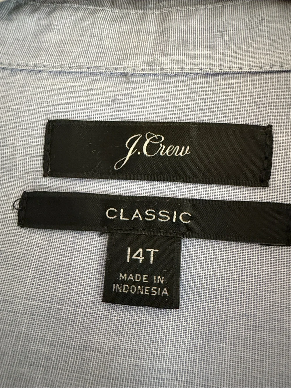 J. Crew Light Blue Women's-Style Button-Down Shirt
